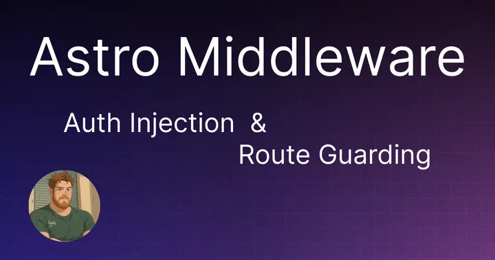🚀 Astro Middleware: Route Guarding with Auth Injection Hero Image